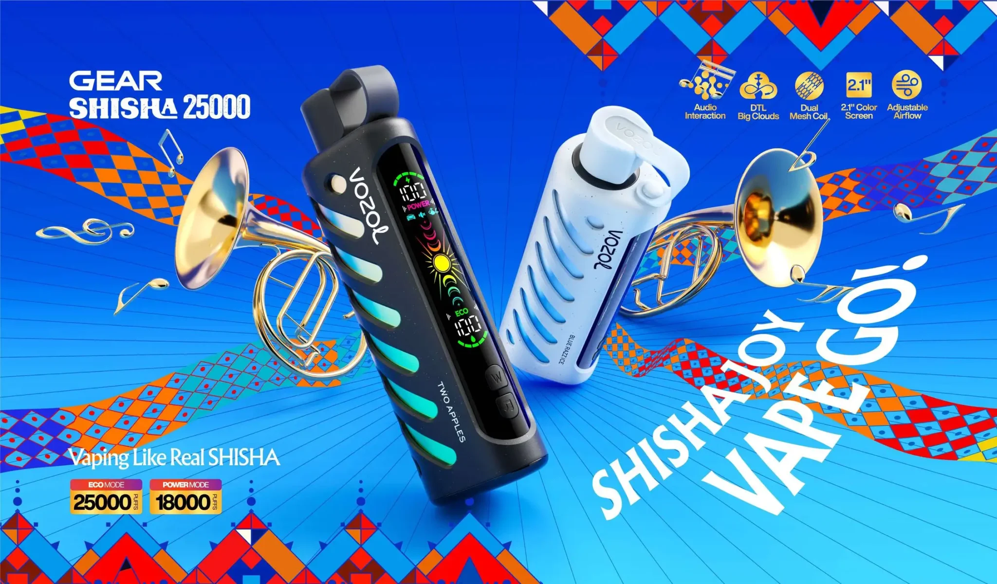 VOZOL GEAR SHISHA 微纵 25000 Puffs 2